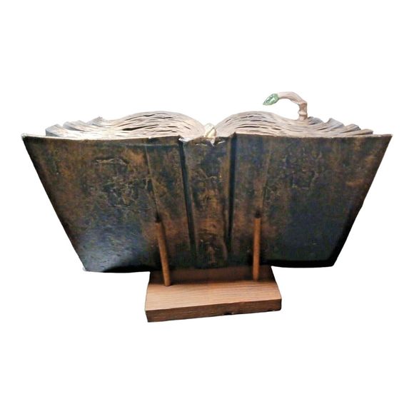 Vintage My Daughter, My Friend Book with Wood Stand - Picture 3 of 5